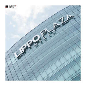 Enseigne commerciale personnalisée avec nouveau design de logo mural en bandes LED pour la réception d'entreprise pour les applications automobiles et hospitalières - Product Image 1