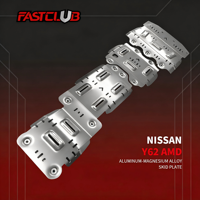Plaque de protection de châssis antidérapante en alliage d'aluminium résistant à l'usure FASTCULB pour Nissan PATROL Y62 AMD 8mm/5mm, trou d'origine