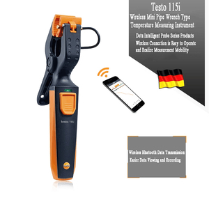 เทอร์โมมิเตอร์แบบหนีบ Testo 115i พร้อมสมาร์ทโฟนที่รองรับ ช่วงวัด -40C ถึง +150C ความแม่นยำ 1.3C รับประกัน 1 ปี OEM - Product Image 1