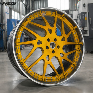 Ruedas NJQS Nuevas Cóncavas de Aluminio Forjado de 26 Pulgadas, Llantas Rucci Forjadas Cromadas 5x114.3 - Product Image 3