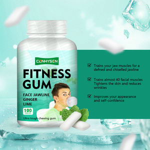 Oem Odm Gomme de fitness pour sculpter le visage Chewing-gum sans sucre au gingembre et à la lime pour améliorer l'apparence de la mâchoire - Product Image 6