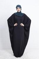 Vêtements islamiques Dubaï Abaya Robe longue pour femmes musulmanes Jilbab Kaftan Robe ample arabe Maxi Robe de prière Couleur unie YM056