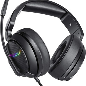 NUBWO N18 Wired Gaming Headset with Detachable Mic & USB Audio Controller, Over-Ear for PC, PS5, Xbox, Switch - Product Image 2