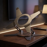 Vente en gros 360 °   Support de tablette rotatif en aluminium, support de bureau pliable réglable, logo personnalisé