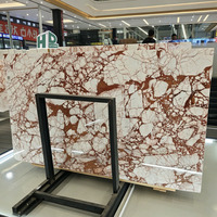 HDSTONE Dalles de marbre rouge naturel Calacatta Violet Italie Carrelages de sol en marbre Calacatta Viola Marble