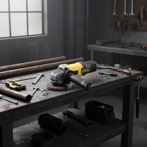 Amoladora Angular Stanley Fatmax de 115 mm, Herramienta Eléctrica con Cable para Cortar y Desbastar Metal - Product Image 3