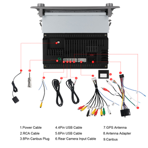 Hikity 1 Din 7 ''<span class=keywords><strong>android</strong></span> đài phát thanh xe hơi không dây Carplay/<span class=keywords><strong>Android</strong></span> tự động cho <span class=keywords><strong>Alfa</strong></span> Romeo Mito 2008-2016 thiết bị điện tử GPS Wifi autoradio - Product Image 4
