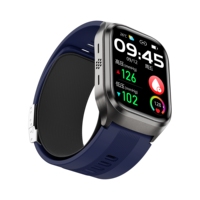 Reloj Inteligente de Salud AMOLED de 2.01 Pulgadas con Bomba de Aire, Monitor de Presión Arterial, Oxígeno en Sangre, Seguimiento del Sueño, Reloj Deportivo de Grado Médico