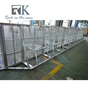 Mobile Crowd Control Barrier Silver Crowd Barrier High Quality Barricade Fence Safety Crowd Barrier for Concert Use - Product Image 6