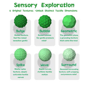 Set di 6 Palline Magnetiche Deboli, Giocattoli Rilassanti per Bambini e <span class=keywords><strong>Adulti</strong></span> con Stimolazione Sensoriale Testurizzata - Product Image 3