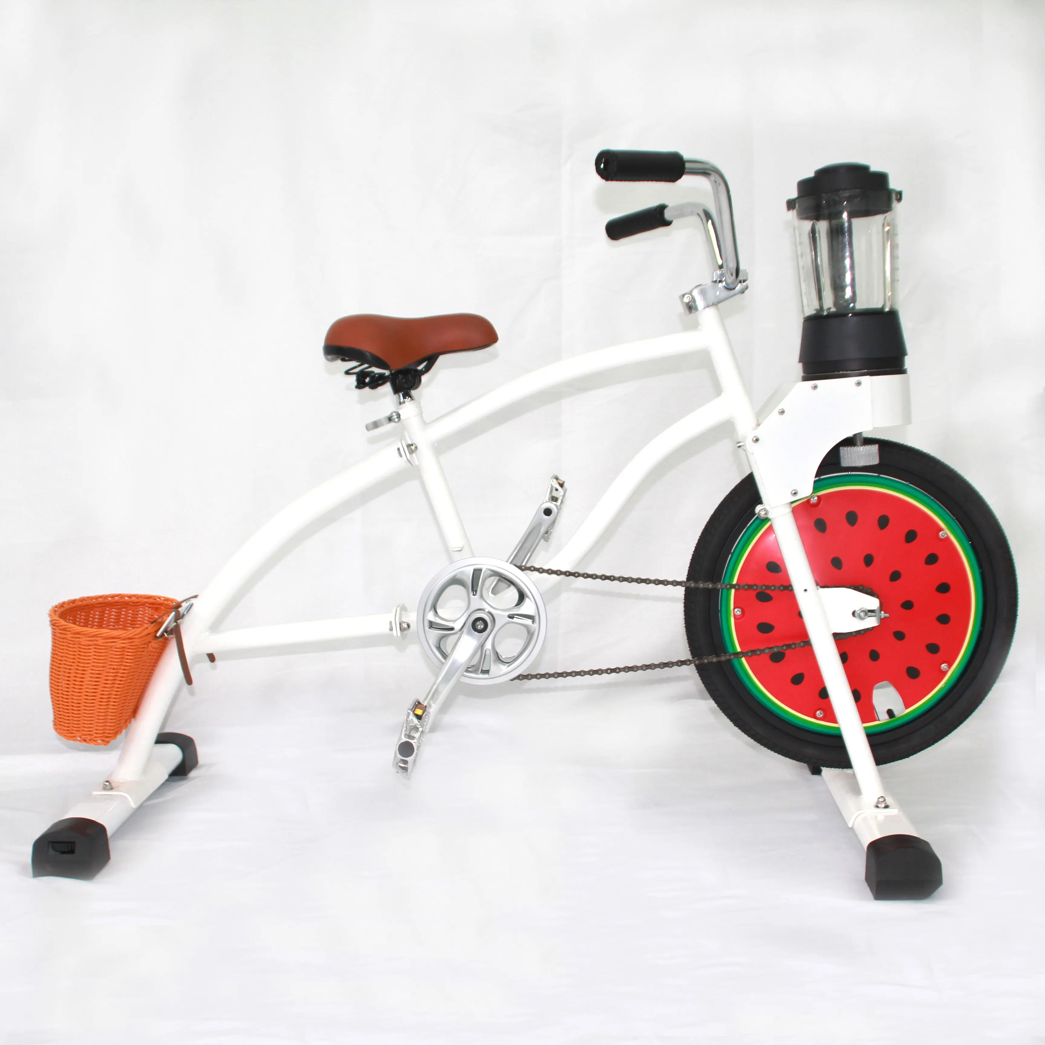 EXI Bicycle Blender White Engine Exercisee Juice Artificial Grass Youth Kid Party Unicycles