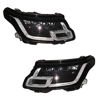 Feux avant LED L405 Land Rover Range Rover Executive Edition Système d'éclairage du pare-chocs avant avec 4 lentilles pour 2018-2022