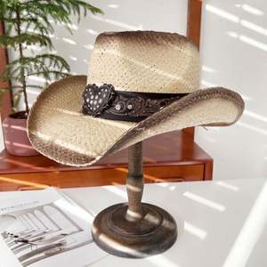 Sombreros Vaqueros Mexicanos de Alta Calidad, Ecológicos, Personalizables, con Decoración de Corazón, para Fiestas, Viajes y Uso en Exteriores - Product Image 3