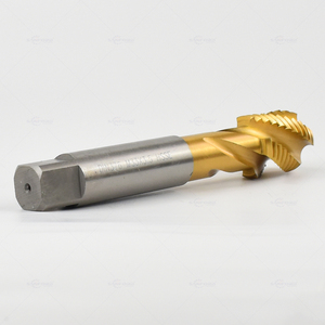 Taraud à spirale rainuré avec revêtement en titane, idéal pour le traitement des filetages - Product Image 6