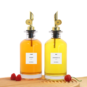 Botellas dispensadoras de aceite de oliva para cocina y botellas dispensadoras de jarabe de café con <span class=keywords><strong>volquetes</strong></span> ponderados que admiten personalización - Product Image 1