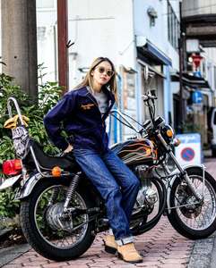 High-End Men's Corduroy <strong>Jacket</strong> Retro American Style Long Sleeve Embroidered 100% Cotton Peasants' Association Youth - Product Image 5