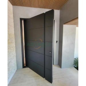 Unico Design intaglio 3D in alluminio Cast porta d'ingresso anteriore sicurezza residenziale esterno antifurto porta blindata - Product Image 3