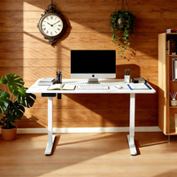 Bureau debout intelligent PRORIALS économique - Bureau réglable en hauteur électriquement, structure robuste, design moderne, bureau ergonomique