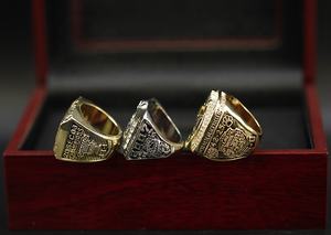 2003-2007 2019 LSU Campeonato Anel 3-Piece Set Louisiana University League Gemstone Anéis em Liga NCAA Jóias Material Principal - Product Image 4