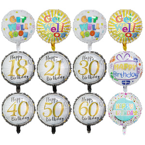 18 pollici 21 ° 30 ° 50 ° palloncini per il <span class=keywords><strong>60</strong></span> ° <span class=keywords><strong>compleanno</strong></span> Le decorazioni per la festa di <span class=keywords><strong>buon</strong></span> <span class=keywords><strong>compleanno</strong></span> presto agitano palloncini ad elio - Product Image 1