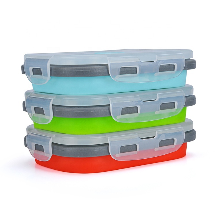 Boîte à lunch écologique pour micro-ondes et lave-vaisselle, pliable, isolée, pour enfants, à l'école, cercueil bento