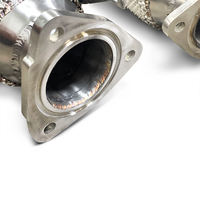 Knalpot untuk Acura NSX 3.5T, Downpipe Performa Stainless Steel Acura NSX, Header Acura NSX, Pelindung Panas Konverter