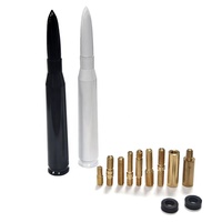 Kit d'adaptateur d'antenne en forme de balle polie sur mesure blanc, antenne en forme de balle de calibre 50 pour camion, pour RAM 1500, Ford F150, Chevy Silverado et GMC Sierra