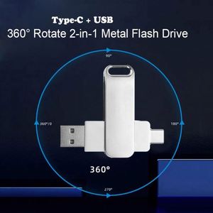 แฟลชไดร์ฟโลหะแบบกำหนดเองได้ พร้อมโลโก้  USB 3.0 ความจุ 32GB/64GB/128GB รองรับ Cle 3  ตัวเลือกความจุ 64GB 128GB 256GB - Product Image 2