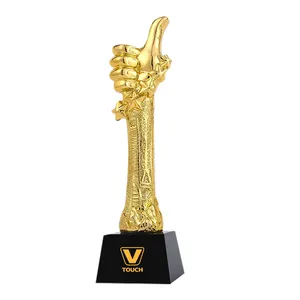 Gadget scolastici premio in cristallo trofeo in vetro bicchieri in metallo con logo stampato