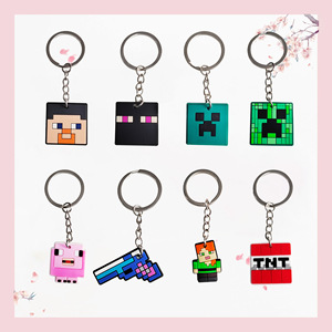 Porte-clés mignon en caoutchouc souple, motif dessin animé, pendentif personnalisé, étiquette de clé, design logo, cadeau pour sac à dos - Product Image 5