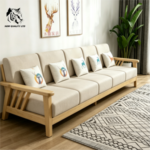 Fábrica de muebles, precio económico, personalizado, gran stock listo para enviar, sofá de tela, nuevo diseño, muebles para sala de estar, sofá plegable de madera - Product Image 5