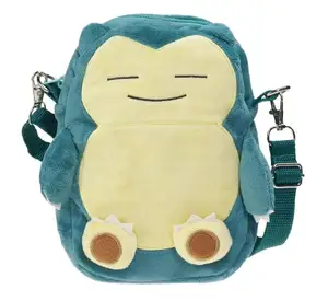 Karikatur-Pokémon Pika-chu Crossbody-Tasche Plüsch-Spielzeugtasche Münzbörse Eevee Schultertasche Tüte für Kinder