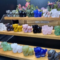 Vente en gros d'artisanat en cristal de guérison naturel sculpté cadeaux de souvenir de dragon chinois autres métiers en cristal
