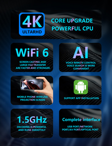 ซูเปอร์แอนดรอยด์ 12 ออลวินเนอร์ H618 ควอดคอร์ 4G 2/4GB 32G ดูอัลแบนด์ WiFi6 สมาร์ท 4K ทีวีบ็อกซ์ เครื่องเล่นมีเดียหลายภาษา รองรับคลาวด์ - Product Image 6