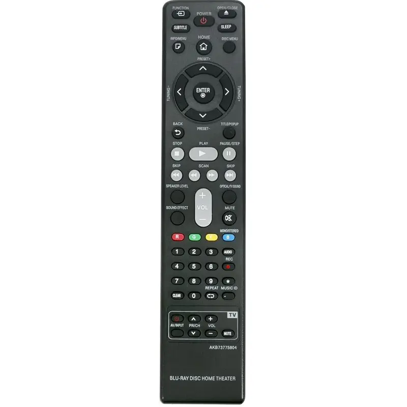 Control remoto RCU AKB73775804 apto para LG 3D Blu-ray Disc REPRODUCTOR DE DVD controlador sistema de cine en casa BH4030S BH4430P