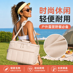 Ichnoe 32L Insulated <b>Cooler</b> Bag Large Capacity Portable Outdoor Picnic Thermal <b>Pack</b> - Product Image 3