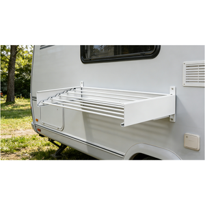 Séchoir à linge pliable à un seul niveau pour camping-car, à fixer sur <span class=keywords><strong>fenêtre</strong></span>, solution de séchage compacte pour salle de bain et cuisine de camping-car - Product Image 1