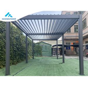 Grand Gazebo de Jardin Traditionnel Chinois <span class=keywords><strong>Petit</strong></span> Panneau Solaire Léger Pergola Arche en Métal Cadre Enduit de Poudre Nature Pression Vente! - Product Image 6