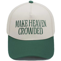 Gorra Deportiva de Cinco Paneles Bicolor 2026, 100% Algodón, Unisex, con Logotipo Bordado Personalizado