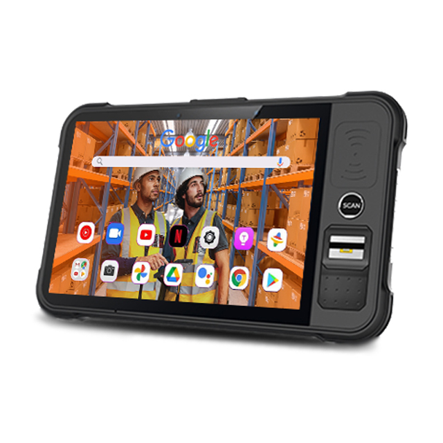 5G Lte Snapdragon 8 Inch Android 12 Industrial Tab Panel Uhf Rfid 2D Barcode Scanner Tablet Manufacture Tablet Rugged Pc
