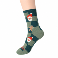 Chaussettes chaudes pour enfants à motif renne et Père Noël sur mesure, avec logo de marque personnalisé, tricotées et respirantes