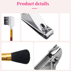 Set di pennelli per Pedicure per tagliaunghie strumenti per la cura personale Set di Manicure 17 pezzi - Product Image 3