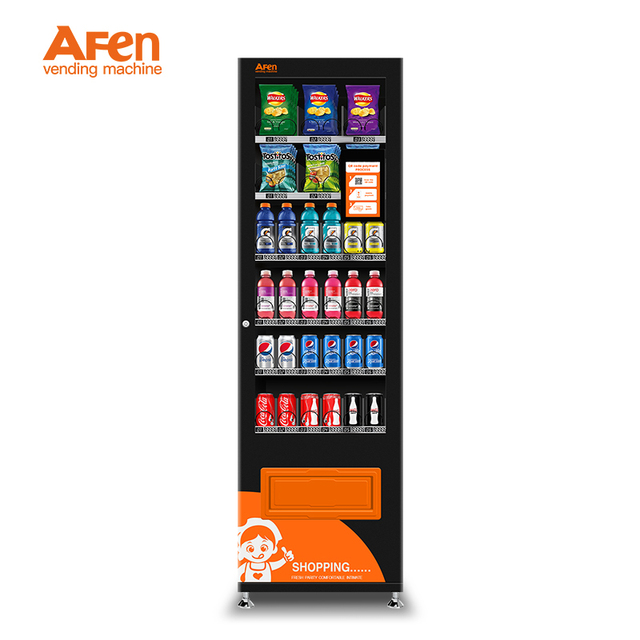 AFEN Vending Machine for Soda Drink Automatic QR Code Vending Machine Refrigerator