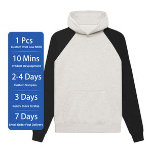 High Street Styles Sudadera con capucha Logotipo personalizado Alta calidad Loose Fit Unisex Sudaderas con capucha de gran tamaño para hombres - Product Image 1