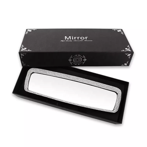 Espejo retrovisor personalizado para coche, accesorios decorativos para Interior, diamantes de imitación - Product Image 1