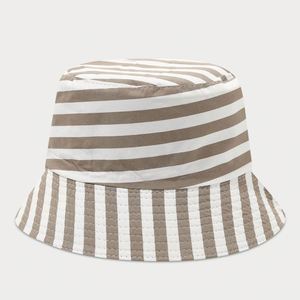 New Stripe Spring Summer Bucket <b>Hat</b> Girls Outdoor Sunshade Bucket <b>Hat</b> - Product Image 4