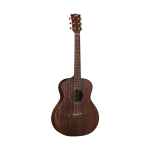 EKO GUITARS-pour MARCO POLO MM, HQ Electrified All-Solid Travel Guitar, Fishman Flex Blend System, Travel Shape, Acajou Top - Product Image 1