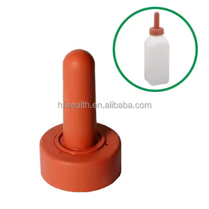 Tétines de bouteille de lait d'alimentation de bétail <span class=keywords><strong>en</strong></span> <span class=keywords><strong>caoutchouc</strong></span> rouge Nature de haute qualité pour agneau de veau - Product Image 2