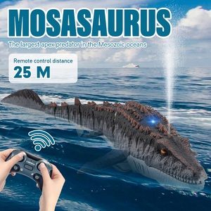 <span class=keywords><strong>Juguete</strong></span> de <span class=keywords><strong>Mosasaurus</strong></span> a Control Remoto con Rociador de Agua, <span class=keywords><strong>Juguete</strong></span> de Tiburón Flotante de Simulación 2.4G, Barco Dinosaurio a Control Remoto - Product Image 3
