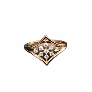 Anillo de Compromiso de Diamante Pave Genuino de Oro Sólido de 18K, Regalo de Boda de Diamante Amarillo, Fabricante de Joyería Fina - Product Image 1